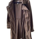 Live a Little π€ Cotton Stretch, Unlined Trench Coat/Jacket, Brown, Plus-Size 2X Photo 6