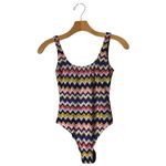 Missoni‎ Mare Swimsuit Women XS Purple Zigzag Knit One Piece Bathing Suit Luxury Photo 1