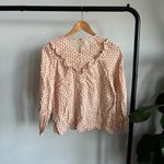 Madewell  Ruffle-Yoke Prairie Top in Cutout Blooms Floral Size XS Photo 5