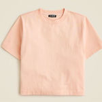 J.Crew NWT Relaxed Premium-weight Cropped T-shirt Ballet Slipper Photo 0