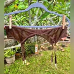 SKIMS NWT  Glissenette Garter Belt Brown Mocha Cocoa Size Large New $52 Photo 2