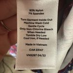 Talbots  Nylon Spandex Popover Dress Womens Large Maroon Blue Floral Paisley Photo 5