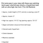 7 For All Mankind NWT Monroe Pink Tie-dye High Rise Jean Cutoff Shorts Women 28 Photo 3