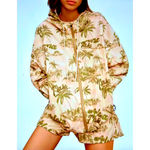 Maje  Palm Tree Print Jacket with hood Size 40 (L) Photo 2