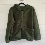 Splendid Green Faux Sherpa Jacket Photo 1