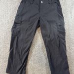 Duluth Pants Women's 8 Black Dry on the Fly Capris Cargo Nylon Hiking Outdoor Photo 0