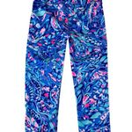 Lilly Pulitzer women's size small Luxletic Multicolor Leggings stop blue floral Photo 9