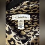 Calvin Klein Women's Cheetah Print Cowl Neck Long Sleeves Pullover Sweater Sz S Photo 6