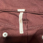 Free People  Burgundy High Rise Skinny Jeans Size 30 Photo 3