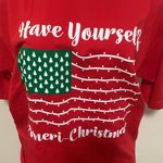 Bayside The Fine American Christmas woman shirt size MEDIUM made in America Photo 1