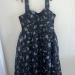Lulus  Midi Black Floral Dress Photo 0