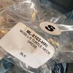 Michael Lauren Sweater Dress Black Ribbed Mock Neck Long Sleeve Tunic Small Photo 6