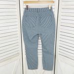 Boden Soho Cropped Skinny Railroad‎ Stipe Crop Jeans Blue White 2P Photo 2