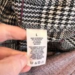 Aero Seriously Soft Size Large Black White Plaid Sleeveless Stretch Jumper Photo 3