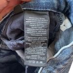 J Brand Jules Denim Cutoff Shorts Sympathy Destruct Raw Hem Blue Size 24 Photo 4