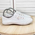 Bobs by Skechers B Cute Raw Edge Slip On Lace Up Sneakers White Size 6.5 Photo 10