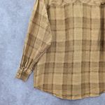 Jones New York  Yellow Plaid Flannel Western Urban 90s Skater Grunge Shirt 6 Photo 5