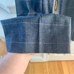 Classiques Entier  Slate Navy Grey Wool Wide Leg Pants with Lavender Plaid Photo 2