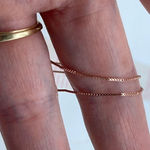 Boutique NWT 17” Rose Gold over sterling silver box chain. Delicate minimalist Photo 5