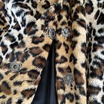 Karen Kane  Faux Leopard Fur Coat Photo 3