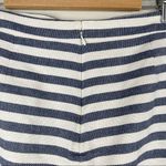 J.Crew skirt 10 blue white stripe nautical faux wrap pencil mini coastal lined Photo 5