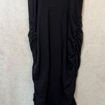 Athleta Seeker Ruched Built-in Bra Tank Athletic Workout Dress Size XXS Black Photo 4