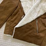 River Island NWT Women's  AVIATOR FAUX Sheepskin JACKET UK Size 12 Photo 3