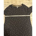 Soma Nightgown Women's Size Medium Black Polka Dot Sleep Dress Gown PJs Pajamas Photo 5