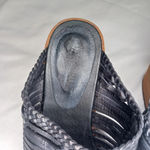 Sundance Veracruz Bella Notte leather Stacked Heel Boho Mules Black Size 8 Photo 1