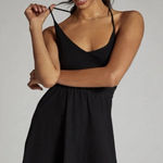 Anthropologie Daily Practice Black Racerback Midi Dress Small Minimalist Beach Photo 0