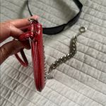 Brighton red leather Love bling studded boho rare wristlet pouch zippered small​ Photo 4