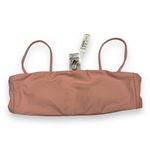 Madewell  Womens Bikini Top Sz XXS Second Wave Spaghetti Strap‎ Bandeau Pale Pink Photo 5