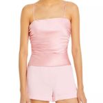 Cinq à Sept Jaylin Ruched Stretch Silk Camisole, Pink Quartz Size S New w/Tag Photo 7
