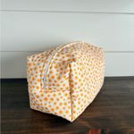 Handmade  Flower Print Cosmetic Make Up Bag Sz OS Photo 1