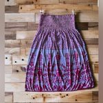 Polka Dot Strapless Dress Tinving white with pink mini dress size 2 Red Photo 2