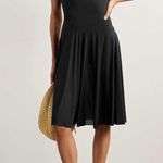 SKIMS Milky Sheer High Neck Midi Dress - Obsidian, Size Small, $148 Photo 0