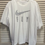 Nike Dri-Fit Loose Fit Short Sleeve Logo Graphic T-Shirt Size XL White/Black Photo 0