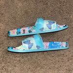 Johnny Was  Costa Azul‎ Butterfly Pool Slides Sandal 6 Photo 5