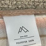 Large and light blue white Pink floral paisley print scarf Photo 4