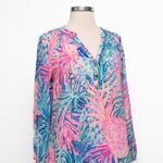 Lilly Pulitzer Elsa Silk Top Lilac Thistle XS Photo 7