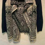 Lucky Brand Aztec western open cardigan sz 1X fall cowgirlcore rodeo winter cozy comfy Photo 3