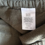 Talbots  Cotton Linen Drawstring Pant in Green Size 6 Photo 5