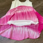 Million Bullpup Camisole Dress Pink Ombre Y2K Babydoll Asymmetrical Hem Size M White Size M Photo 2