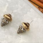 Henri Bendel  Sparkle Studded Cone Earrings Photo 3