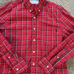 Chubbies  Red Plaid Button Down Long‎ Sleeve Shirt Women's Medium Photo 2