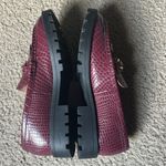Loft Burgundy Croc Horsebit Loafer Photo 3