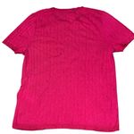 J.Crew NEW Fuchsia Pink Short Sleeve Silk Blend Cropped T Shirt Top size Small Photo 4
