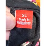 Elle Black Floral Pleated Halter Neck Top Womens XL Blouse Shirt Evening X-Large Photo 2