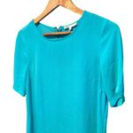 DR2 Woman’s Green Shift Dress Size XS Blue Photo 2