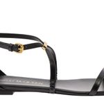 Alexander McQueen NIB Engraved Logo Sandals in Black Size 39.5 Photo 0